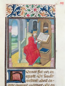 一位哲学家，可能是Hermes Trismegistus，来自15世纪晚期的Histoire des Philosophes 作者 法语学校