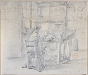 1748年Sevres工厂的瓷器画家 作者 法语学校