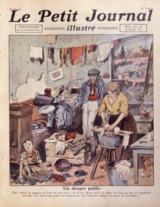 巴黎的贫民窟，来自Le Petit Journal的插图，1921年10月30日