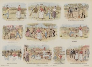 A Suburban Butterfly Hunt (chromolitho) 作者 法语学校
