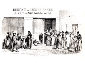 巴黎第12区的福利办公室，c。 1870 作者 法语学校