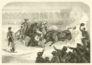 A bullfight in Madrid (engraving) 作者 法语学校