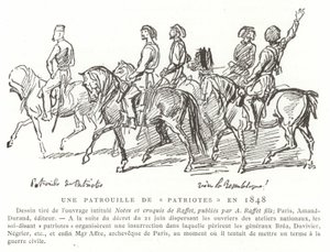 法国爱国者巡逻队，1848年 作者 法语学校