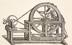 Abbe Nollets电机，1746年，由Boris Mestchersky复制（d.1957）国家法兰西，科学，第一和第二卷的历史插图，Gabriel Hanotaux（1853-1944），1924年 作者 法语学校