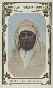 Abd-el-Aziz，sultan du Maroc（彩色照片） 作者 法语学校