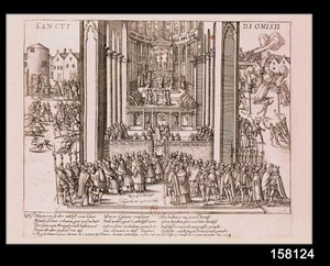 1593年7月15日在圣丹尼斯放弃亨利四世（1553-1610） 作者 法语学校