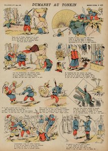 法国士兵杜马内在东京的历险记（彩色版画 作者 法语学校