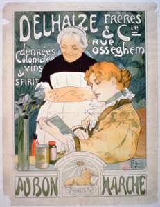 Bon Marche的Delhaize，Brothers and Co.广告 作者 法语学校