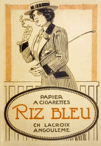 Riz Bleu 香烟的广告 作者 法语学校