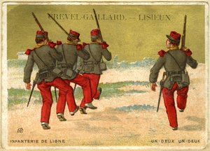 Grevel-Gaillard，Lisieux，在线步兵，一二，一二（色谱）的广告色谱 作者 法语学校
