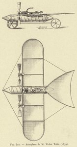 Airplane de M Victor Tatin (1879) （雕刻） 作者 法语学校