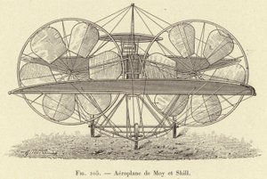 Aeroplane de Moy et Shill (engraving) 作者 法语学校