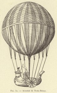 Testu-Brissy的航空站（雕刻）。 作者 法语学校