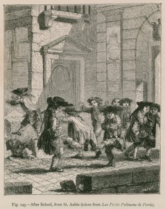 放学后，来自St. Aubin（取自Les Petits Polissons de Paris） 作者 法语学校