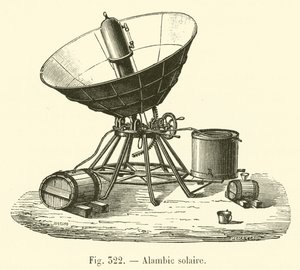 Alambic solaire（雕刻）。 作者 法语学校