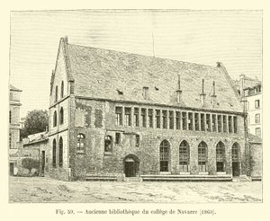 纳瓦拉学院旧图书馆，1860年 作者 法语学校
