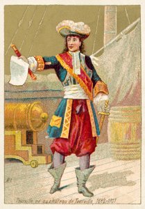 Anne Hilarion de Tourville, French naval commander (chromolitho) 作者 法语学校