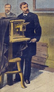 人体测量学--阿尔方斯-贝尔蒂隆(1853-1914)的插图来自《小报》1899年5月(雕刻) 作者 法语学校