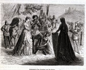 11 世纪女士为骑士配备武器--马丁的《法国史》中 作者 法语学校
