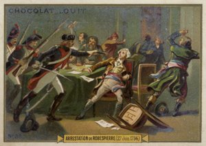 1794年7月27日法国大革命马克西米利安罗伯斯皮尔的逮捕 作者 法语学校