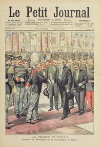 1904年4月，法国共和国总统罗伯特抵达罗马，前往意大利进行国事访问，其中包括1904年5月1日“Le Petit Journal”的插图