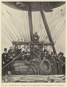 Ascension libre du 17 novembre 1889 avec vingt personnes a bord 作者 法语学校
