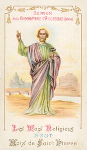 August, month of St Peter (chromolitho) 作者 法语学校