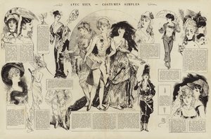 Avec Rien, Costumes simples (engraving) 作者 法语学校