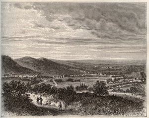 Ay et la montagne de Reims - department of the Marne - engraving in “La France illustree: geography, history, statistical administration” by V.A. Malt-Brown. 1884 作者 法语学校