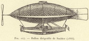 飞艇 by Smitter (1866)（雕刻） 作者 法语学校