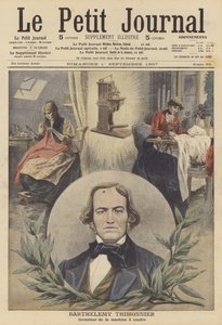 法国缝纫机发明家巴特雷米-蒂莫尼耶（彩色石版画） 作者 法语学校
