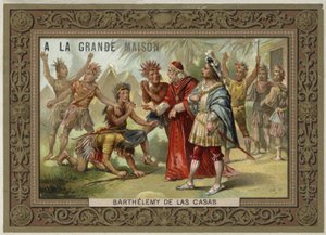 16世纪西班牙历史学家Bartolome de las Casas;社会改革家和多米尼加修道士 作者 法语学校