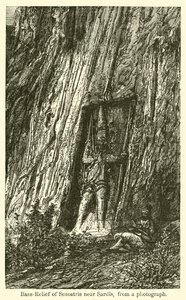 Bass-Relief of Sesostris near Sardis (engraving) 作者 法语学校