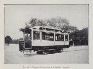 Bastille-Charenton electric tramway - in “A travers l