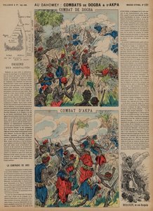 多巴和阿克帕之战，达荷美，第二次法朗达荷美战争，1892年 作者 法语学校