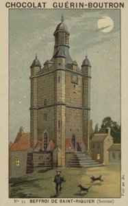Saint-Riquier的钟楼，索姆河 作者 法语学校