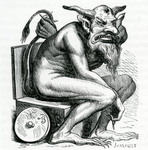 Belphegor，来自Dictionnaire Infernal的插图Jacques Albin Simon Collin de Plancy，1863 作者 法语学校