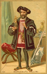 Benvenuto Cellini, Italian artist (chromolitho) 作者 法语学校