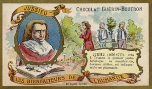 Bernard de Jussieu，法国博物学家（chromolitho） 作者 法语学校