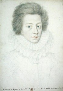 Bernard de Nogaret de La Vallette (1592-1661) Epernon公爵 (纸上铅笔) 作者 法语学校