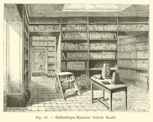 Mazarine图书馆，Naude画廊 作者 法语学校