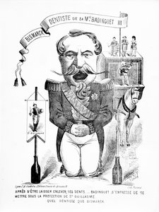 俾斯麦，1871年陛下Badinguet III的牙医 作者 法语学校