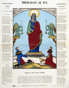 Black Virgin: Oraison in Notre-Dame du Puy - Epinal 的图片，日期不详。 作者 法语学校