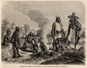 Blacksmith has the work at Fouta Djalon (Senegal), drawing by Hadamard, to illustrate Lieutenant Lambert
