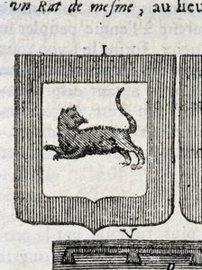 皮埃尔·帕利奥特 (Pierre Palliot) 所著的“La Vraye and Perfect Science of Arms or the Armorial Index”中意大利步兵团的 Blazon 作者 法语学校