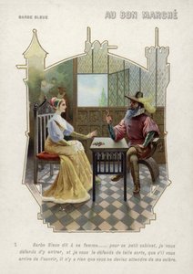 Bluebeard forbids his wife to enter his room (chromolitho) 作者 法语学校