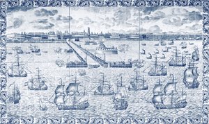 1695年8月11日敦刻尔克的轰炸（陶瓷） 作者 法语学校
