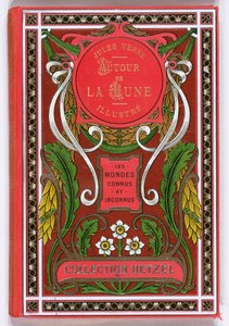 由Jules Verne（1828-1905）编写的“环绕月球”封面，版本为Hetzel，19世纪末 作者 法语学校