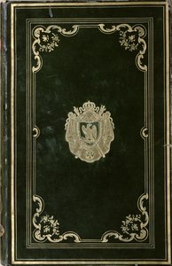 用拿破仑·波拿巴（1769-1821）（绿色皮革和金色）的徽章装订书籍 作者 法语学校