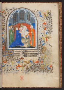 小时记》，Add MS 32454 f.38r, 法国 作者 French School